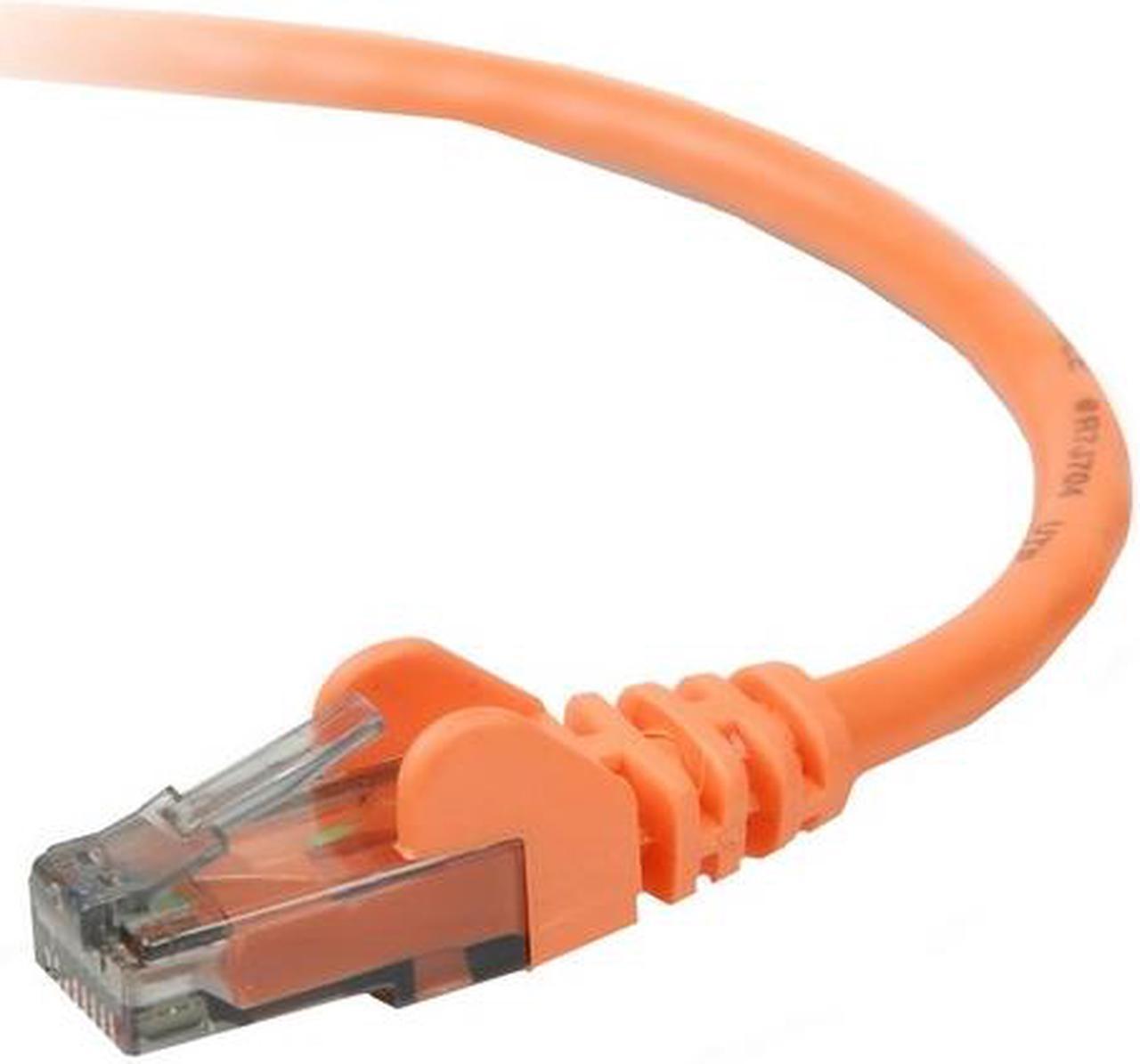 Belkin A3L980-06-ORG-S 6 ft. Cat 6 Orange UTP RJ45M/RJ45M Snagless  Patch Cable