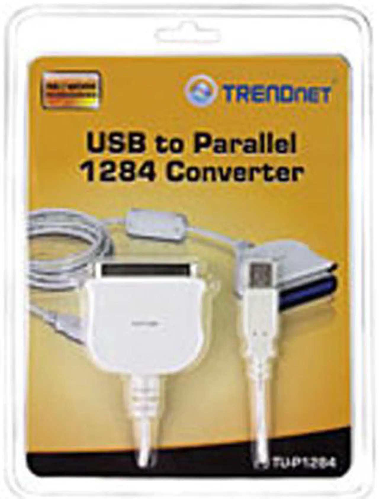 Alt view image 2 of 2 - TRENDnet Model TU-P1284 0 ft. USB to Parallel 1284 Converter