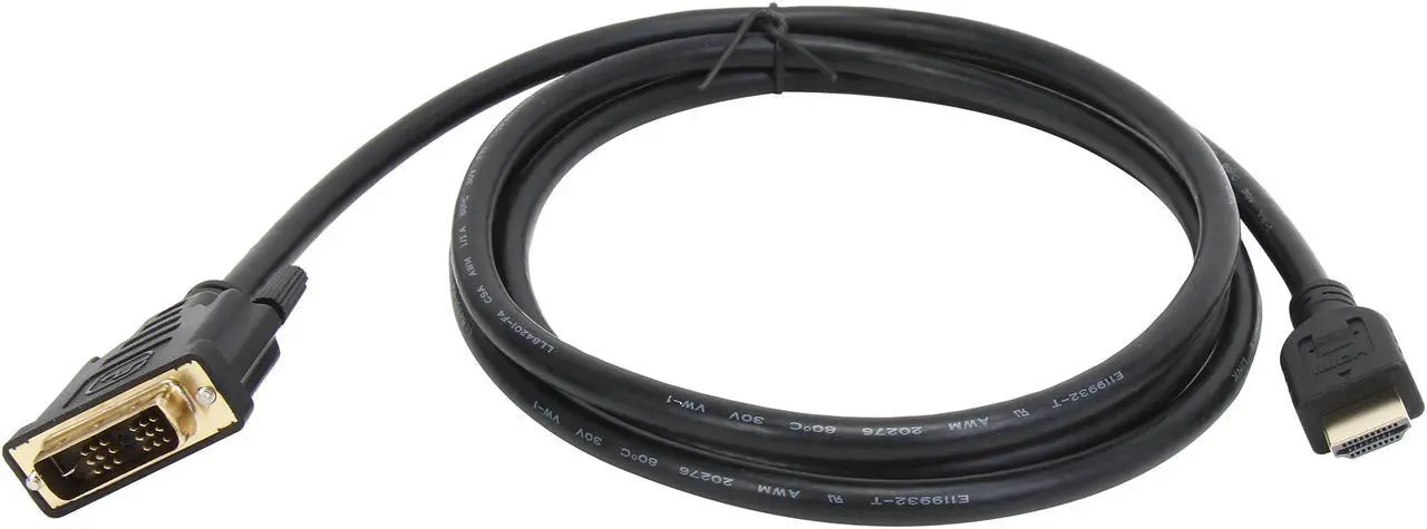Alt view image 2 of 3 - Belkin F2E8242B06 6 ft. Black 1 x HDMI Male to 1 x DVI Male HDMI to DVI Cable Male to Male