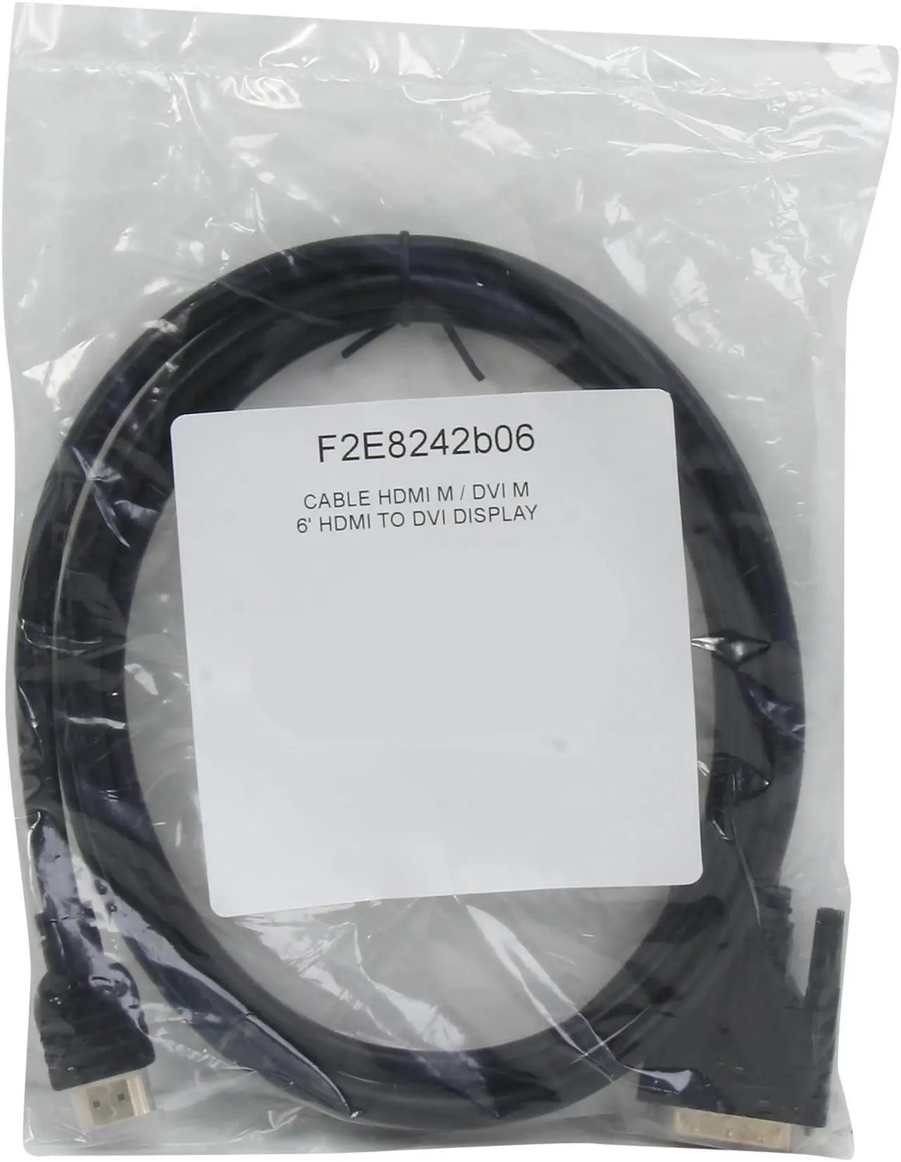 Alt view image 3 of 3 - Belkin F2E8242B06 6 ft. Black 1 x HDMI Male to 1 x DVI Male HDMI to DVI Cable Male to Male