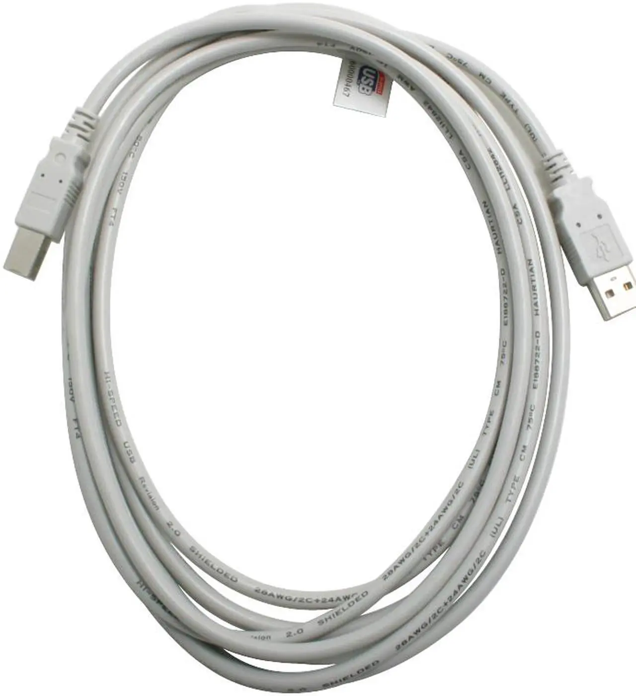 Main image of GENERIC 10U2-02210 Beige AM/ BM USB 2.0 Beige Cable - OEM