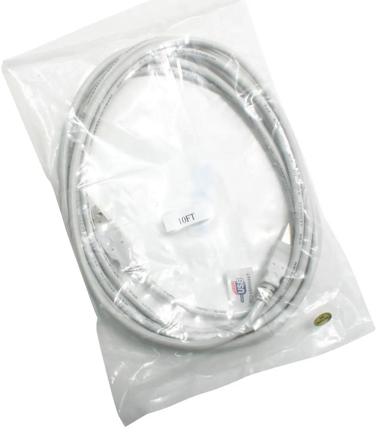 Alt view image 3 of 3 - GENERIC 10U2-02210 Beige AM/ BM USB 2.0 Beige Cable - OEM