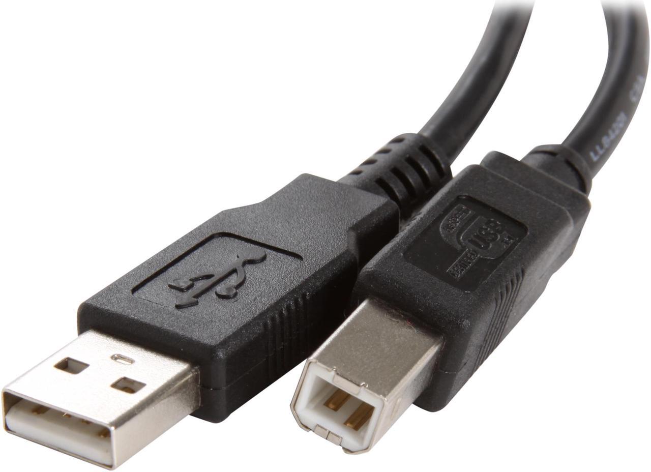 Rosewill RCW-101RT - 10-Foot USB 2.0 A Male to B Male Cable, Black