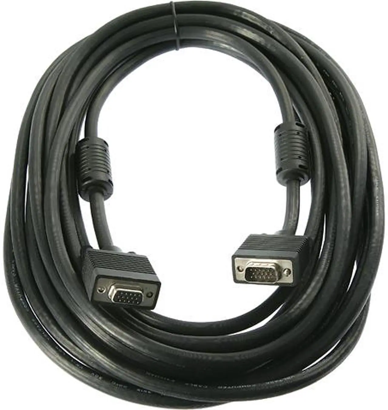 Alt view image 2 of 3 - Rosewill RC-25-VG-MF-BK - 25-Foot VGA / SVGA Male to Female Coaxial Cable with Dual Ferrites Cores