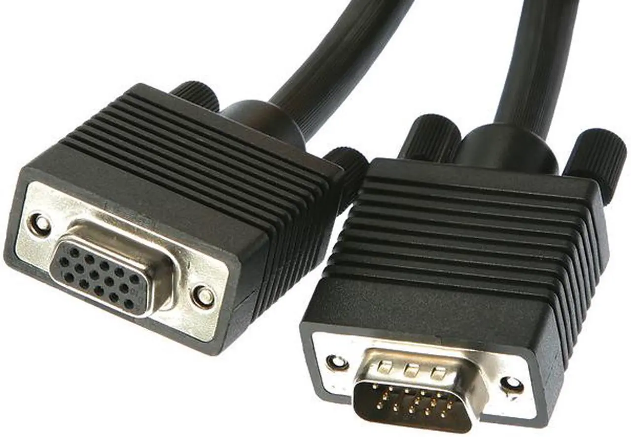 Main image of Rosewill RC-25-VG-MF-BK - 25-Foot VGA / SVGA Male to Female Coaxial Cable with Dual Ferrites Cores