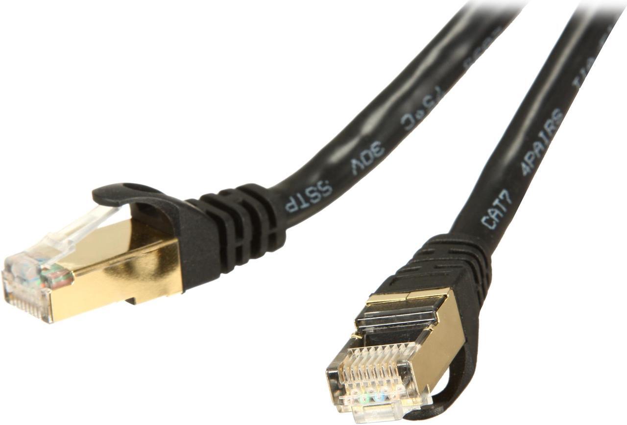 Main image of Rosewill RCW-25-CAT7-BK 25 ft. Cat 7 Black Shielded Twisted Pair (S/STP) Networking Cable