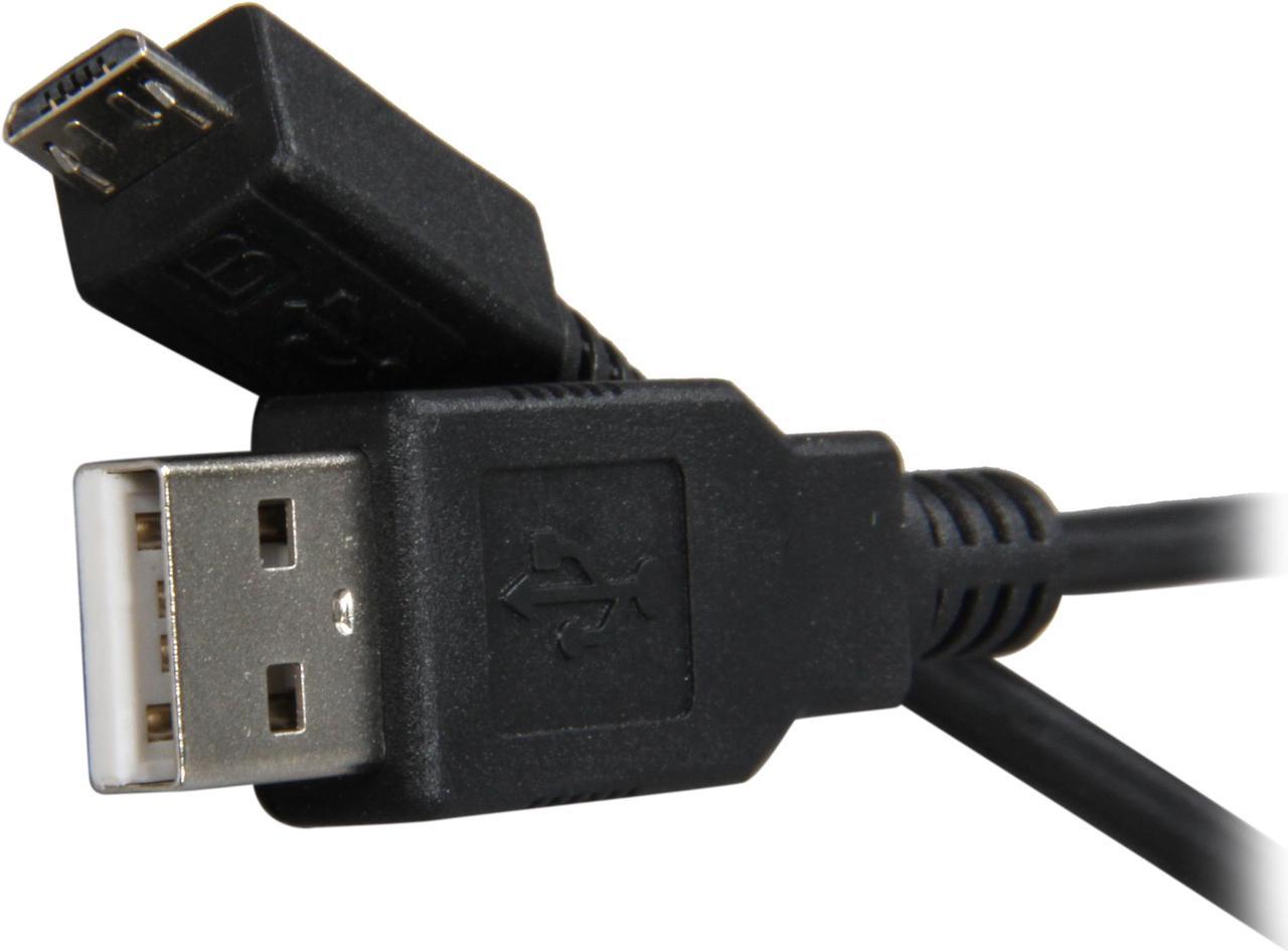 Rosewill RCAB-11016 - 1.5-Foot USB 2.0 A Male to Micro B (5-Pin) Male Cable - Black