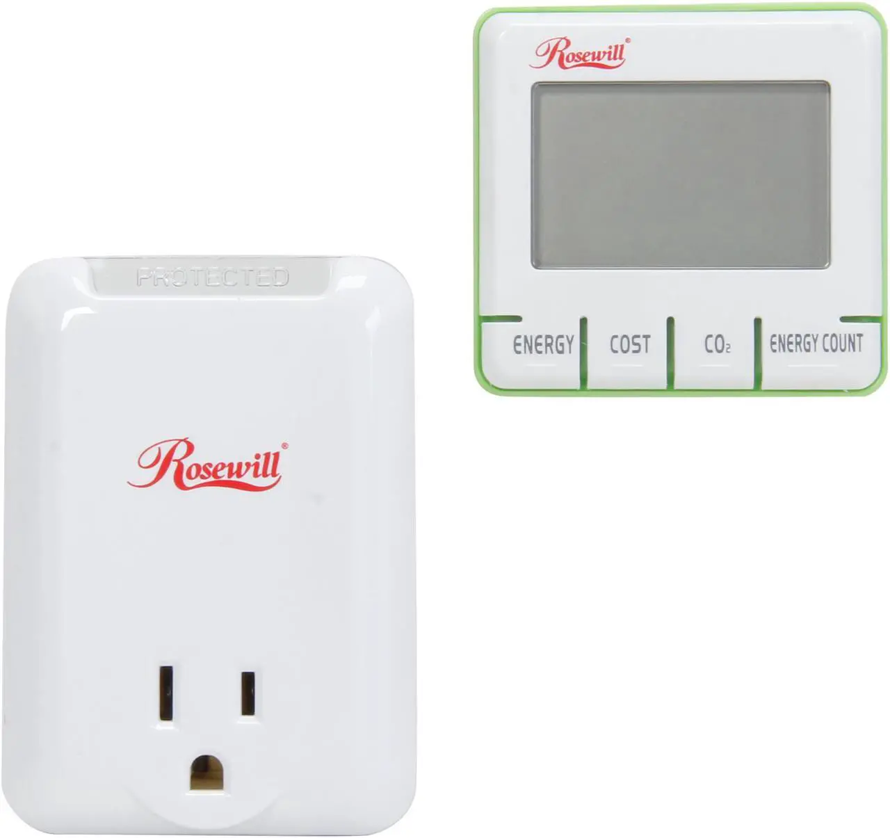 Alt view image 2 of 6 - Rosewill RHSP-13001 - 360-Joule Surge Protection Electricity Load Meter and Energy Monitor with Controllable On/Off Outlet and Protected LED Indicator