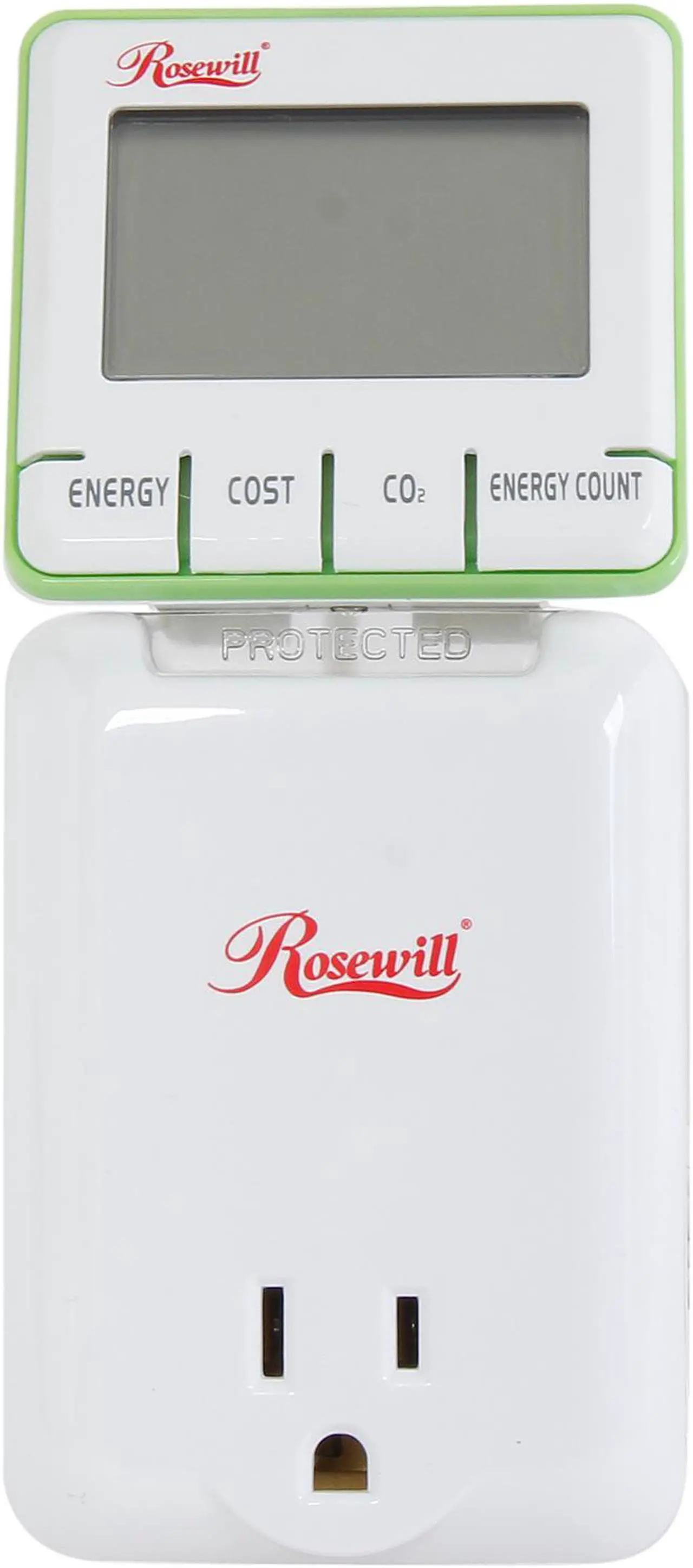 Alt view image 5 of 6 - Rosewill RHSP-13001 - 360-Joule Surge Protection Electricity Load Meter and Energy Monitor with Controllable On/Off Outlet and Protected LED Indicator