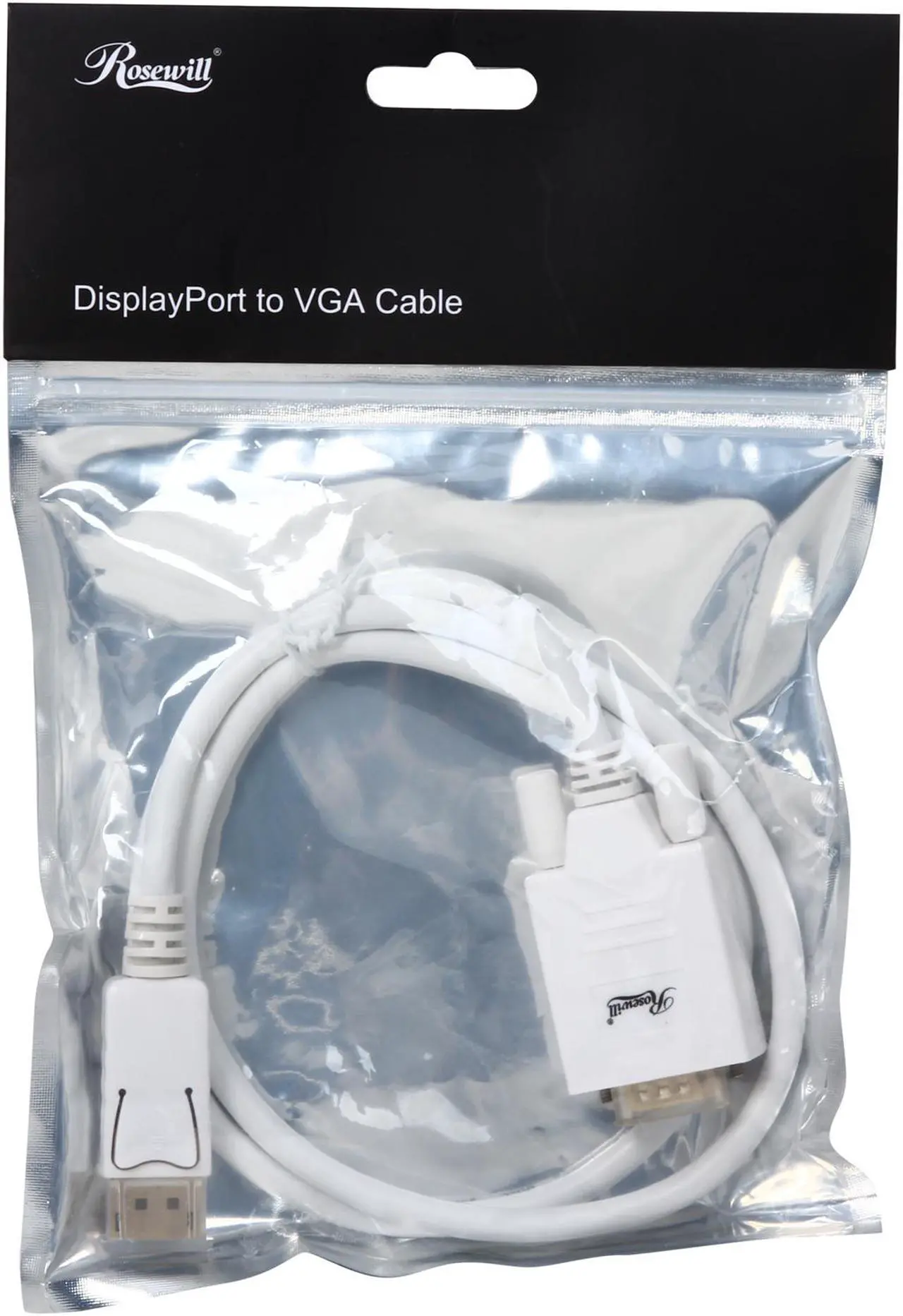 Alt view image 3 of 3 - Rosewill RCDC-14013 - 3-Foot DisplayPort to VGA Cable - 28 AWG, Male to Male