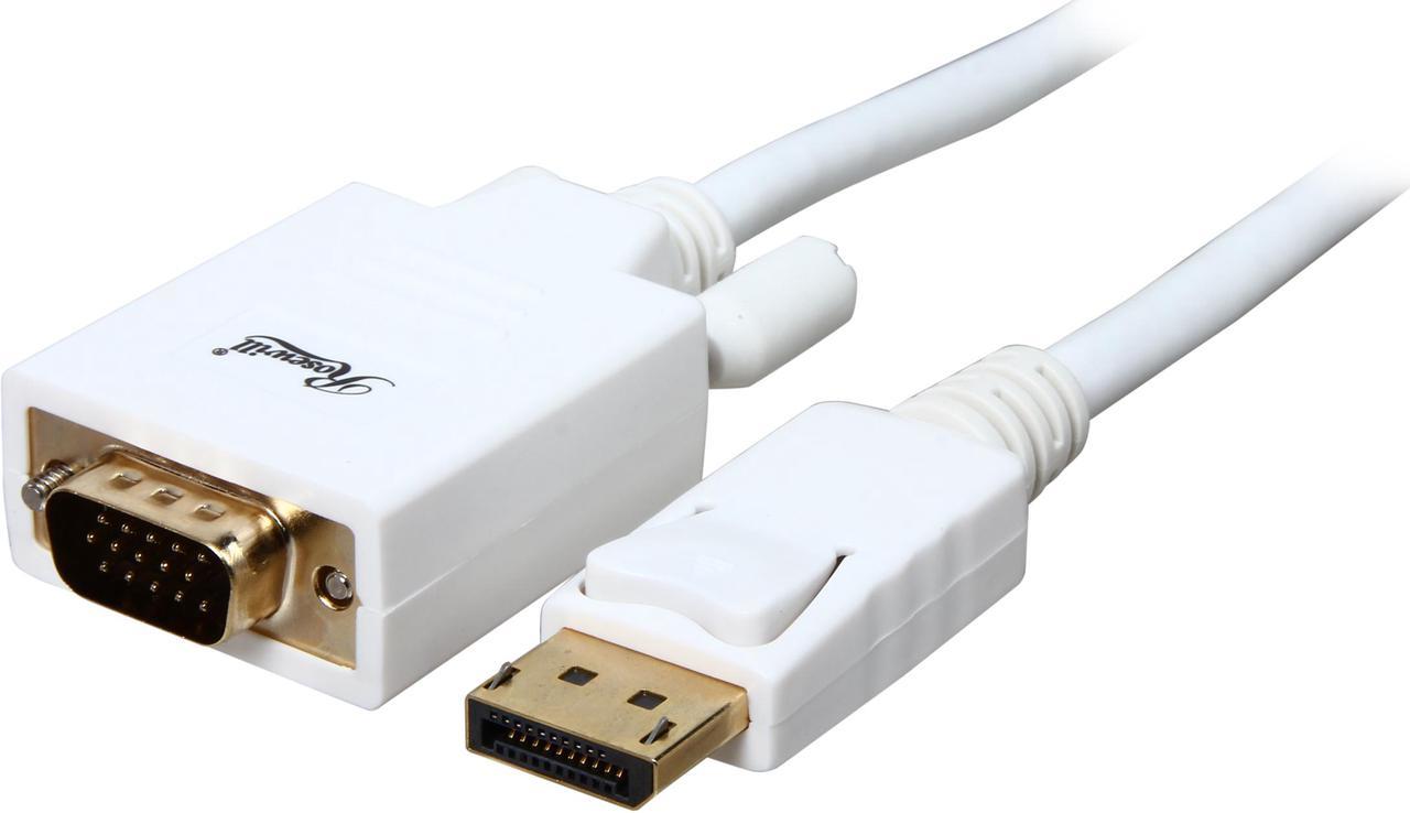 Rosewill RCDC-14014 - 6-Foot DisplayPort to VGA Cable - 28 AWG