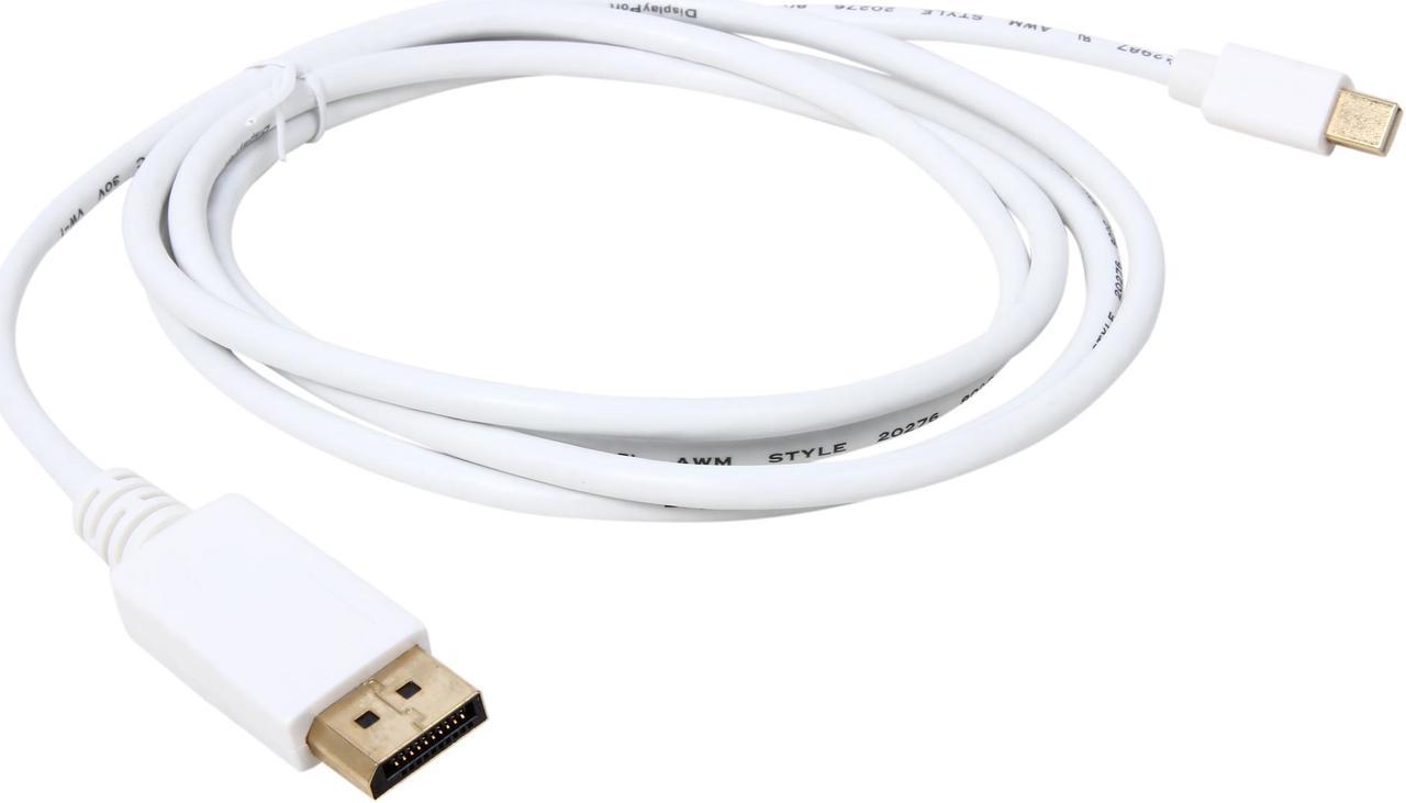 Alt view image 2 of 3 - Rosewill RCDC-14026 - 6-Foot White Mini DisplayPort to Display Cable - 32 AWG, Male to Male
