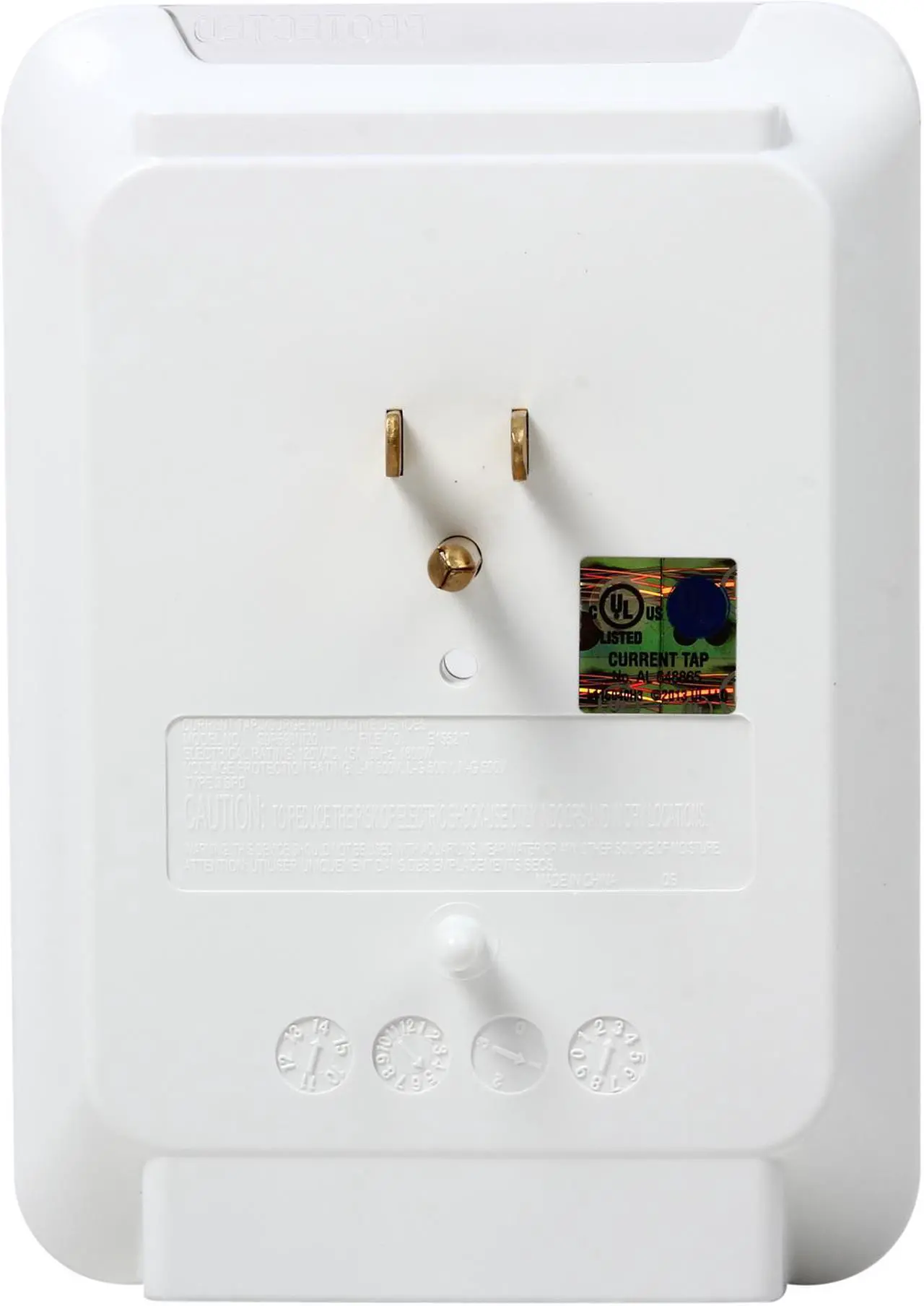 Alt view image 4 of 5 - Rosewill RHSP-14001 - 6-Outlet Wall Tap Power Surge Protector with 2 USB Ports