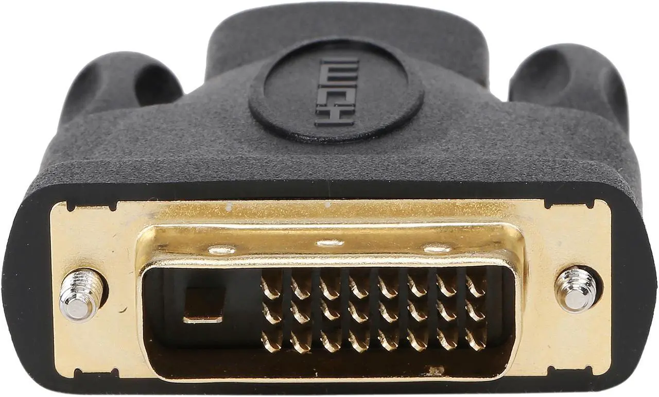 Alt view image 3 of 5 - Rosewill EA-AD-DVI2HDMI-MF Black Color Dual Link DVI-D (24+1) Male to HDMI Female Digital Video Adapter, Gold Plated