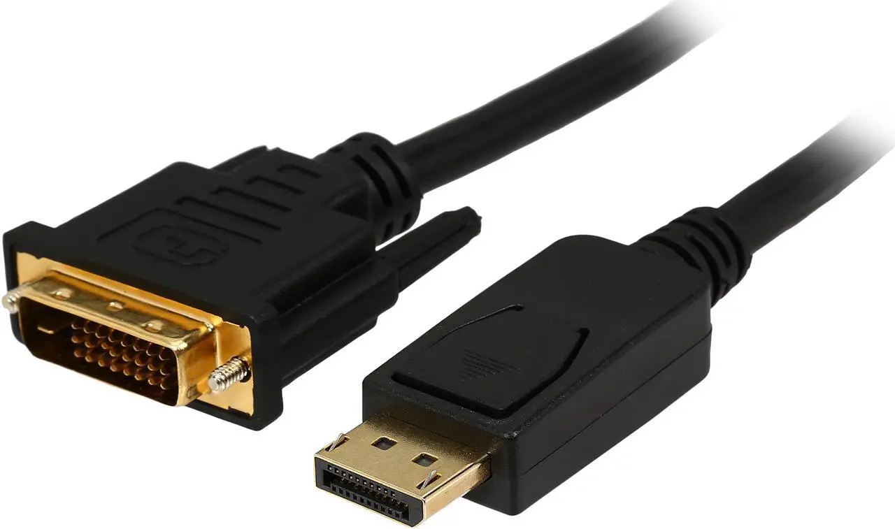 Main image of Rosewill CL-DP2DVI-6-BK 6 ft. 28AWG DisplayPort Male to DVI-D(24+1) Male Passive Adapter Converter Cable, Gold Plated, Black -DP to DVI - 1920 x 1200 Resolution