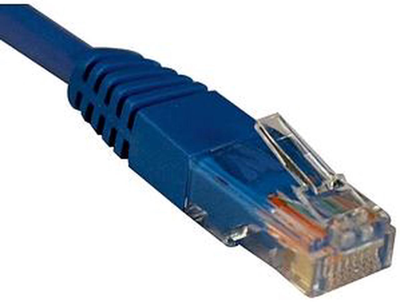 TRIPP LITE N002-002-BL 2 ft. Cat 5E Blue 350MHz Molded Patch Cable