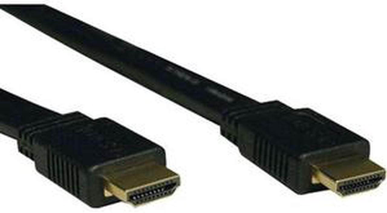Main image of Tripp Lite High Speed HDMI Flat Cable, Ultra HD 4K x 2K, Digital Video with Audio (M/M), Black, 10-ft. (P568-010-FL)