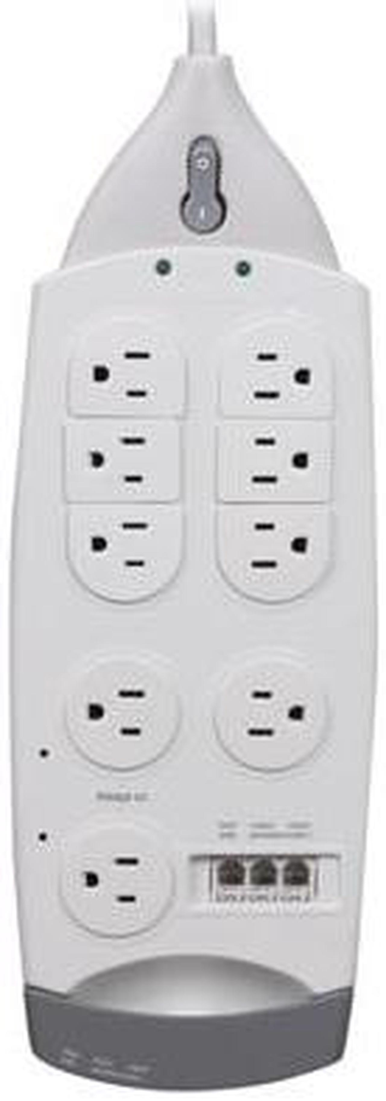 Alt view image 2 of 4 - BELKIN F9G930-10 10 ft. 9 Outlets 2950 joule Surge Protector