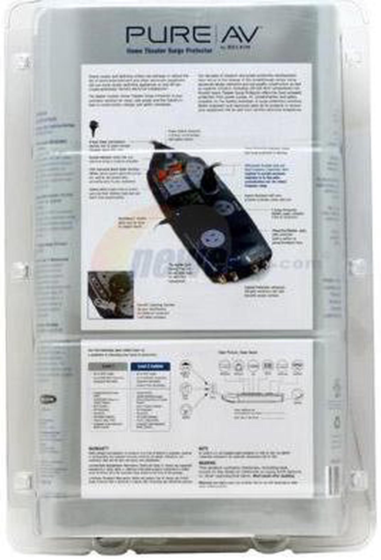 Alt view image 3 of 3 - Belkin Pure AV F9A923-08 Home Theater Surge Protector w/ 9 Outlets, 8FT
