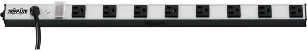 TRIPP LITE PS2408 8 Outlets Power Strip 120V Input Voltage 1800 W Maximum Power 15 ft. Cord Length