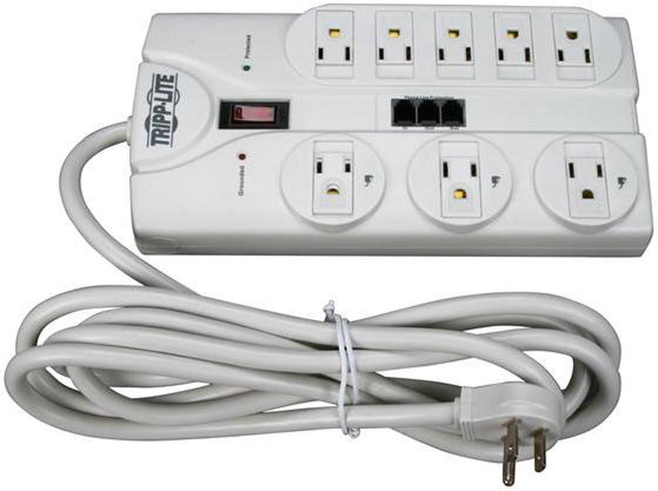 Alt view image 2 of 6 - Tripp Lite TLP808TEL 8 Outlets 2160 Joules 8' Cord Protect It! Surge Suppressor