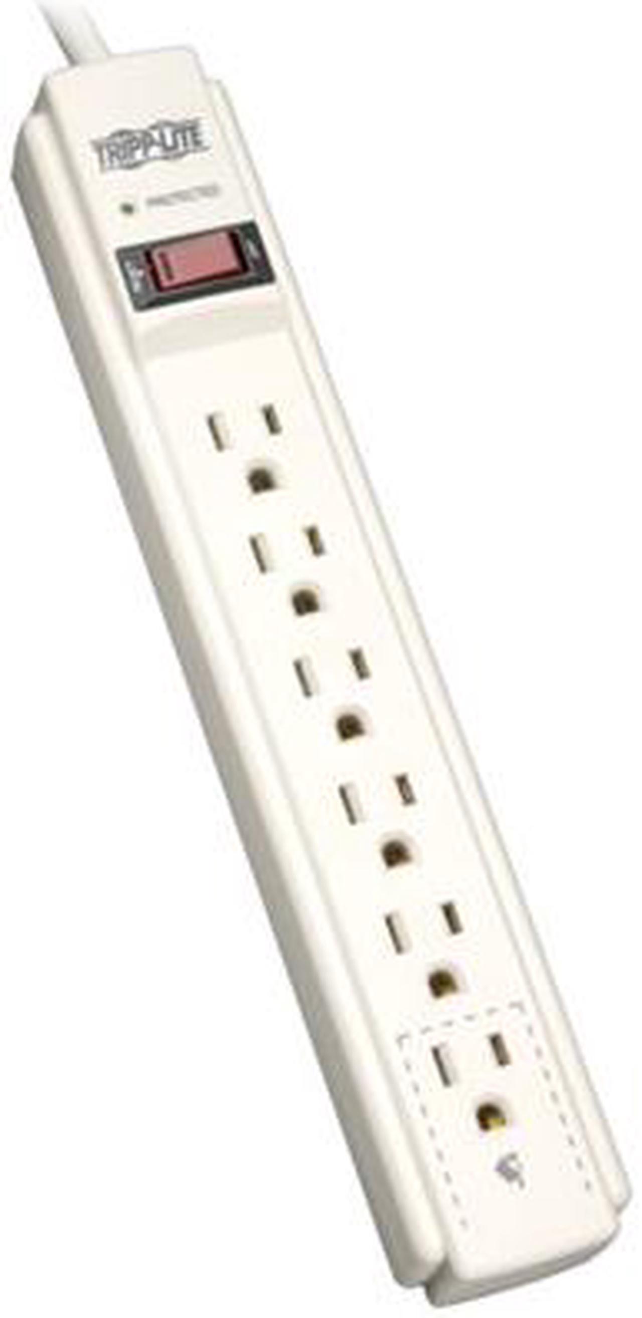 TRIPP LITE TLP604 4 Feet 6 Outlets 790 Joules Surge Suppressor