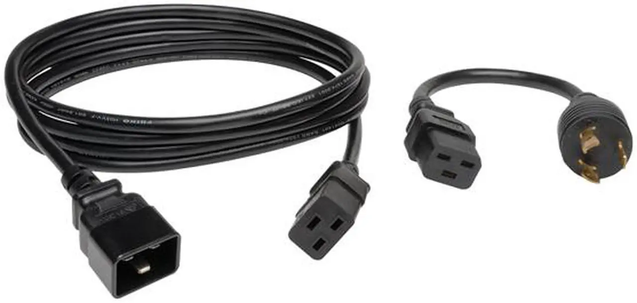 Alt view image 3 of 4 - Tripp Lite Switched PDU, 3.2 - 3.8 kW Single-Phase 200 - 240V Outlets (8 x C13), C20 / L6-20P input, 8.5 Feet Cord, 1U Rack-Mount, TAA (PDUMH20HVNET)