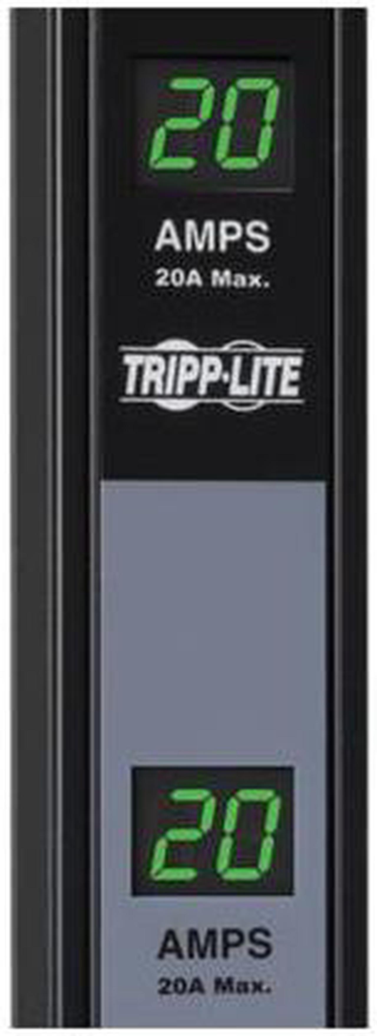 Alt view image 2 of 3 - Tripp Lite Metered PDU, 20A Dual Circuit, 32 Outlets (5-15/20R), 120 V, L5-20P/5-20P, 10 ft. Cord, 0U Vertical Rack-Mount Power (PDUMV40)