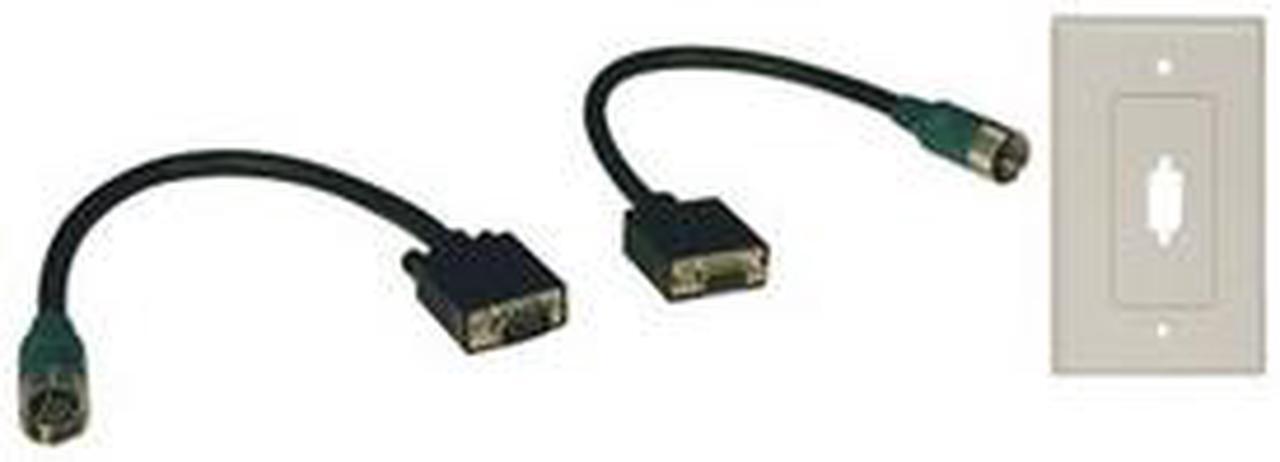 Main image of Tripp Lite EZA-VGAX-2 Easy Pull Type-A Connectors - M/F set of VGA with Faceplate