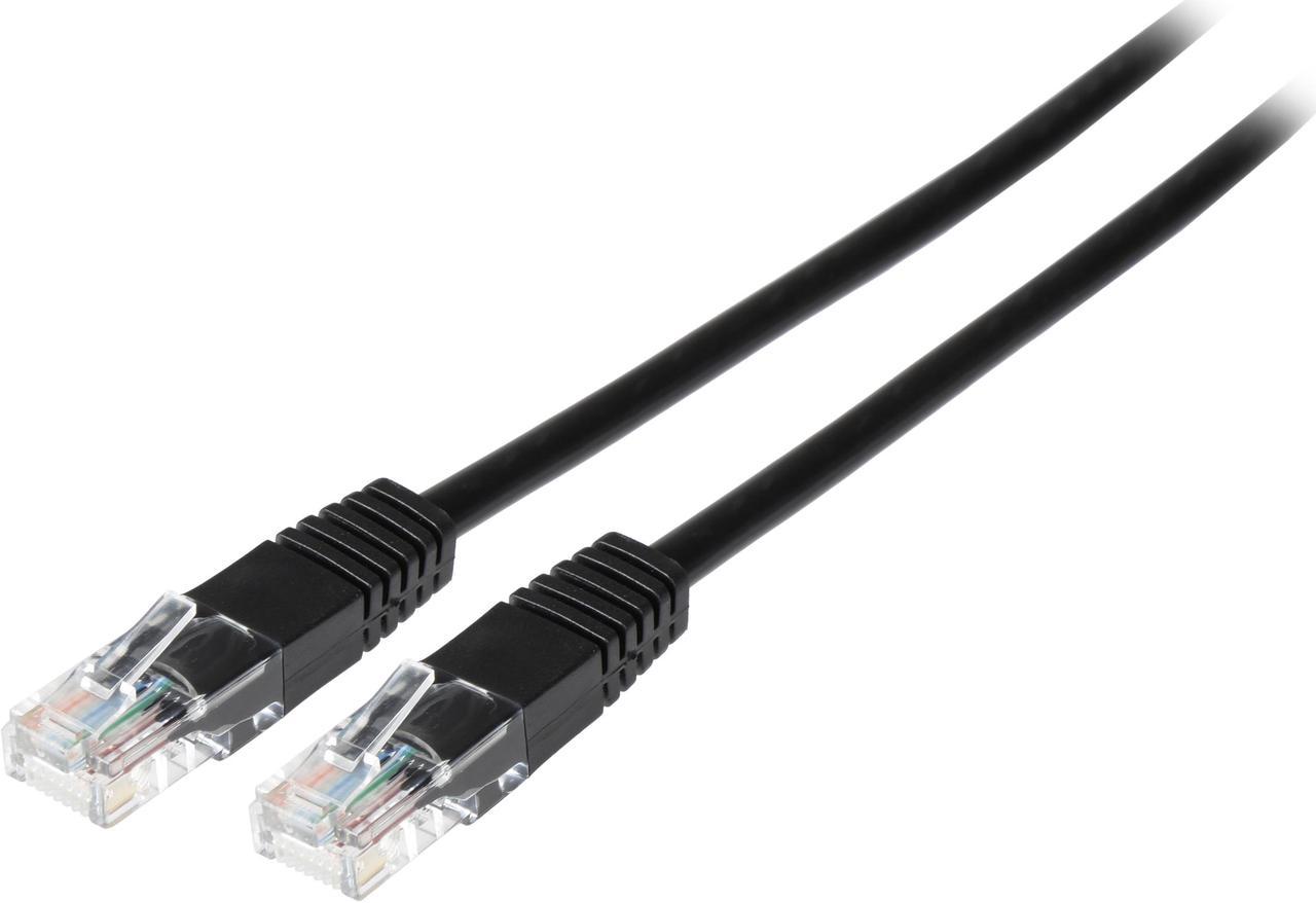 TRIPP LITE N002-007-BK 7 ft. Cat 5E Black Cat5e 350MHz Molded Patch Cable