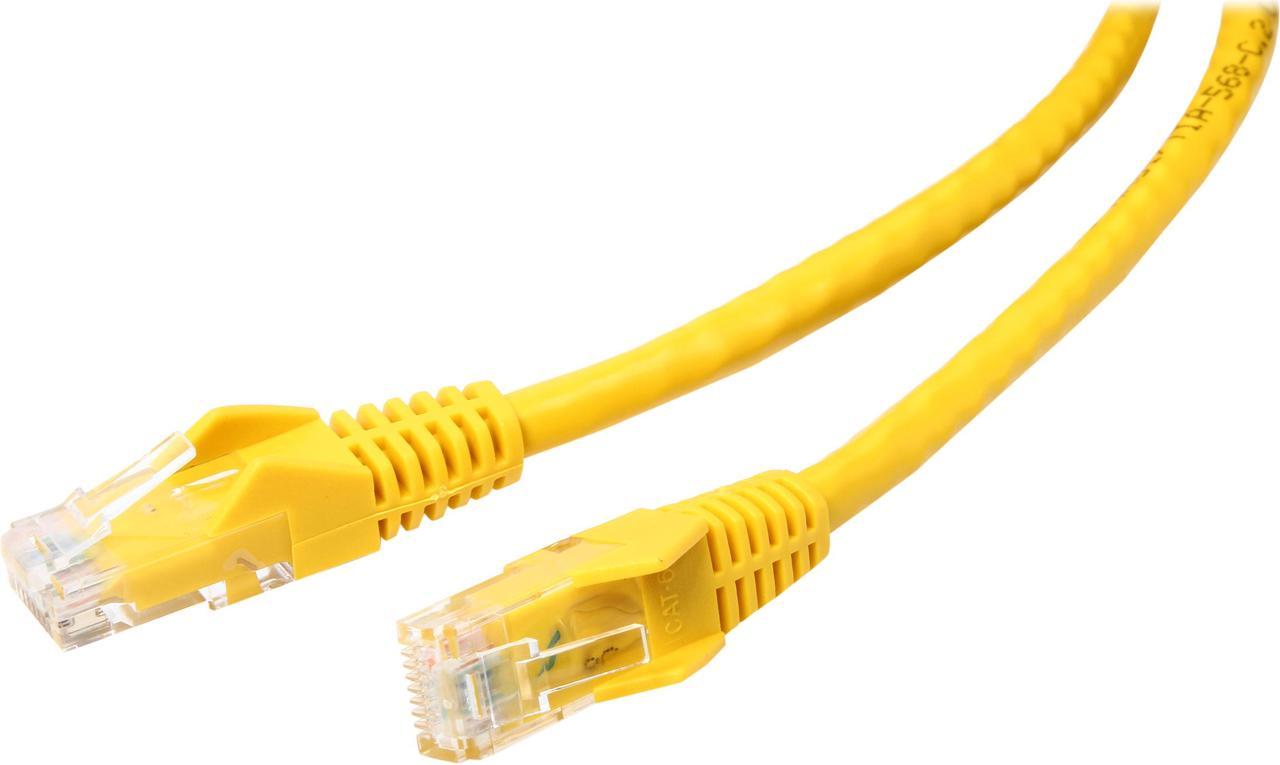 TRIPP LITE N201-010-YW 10 ft. Cat 6 Yellow Cat6 Gigabit Snagless Patch Cable