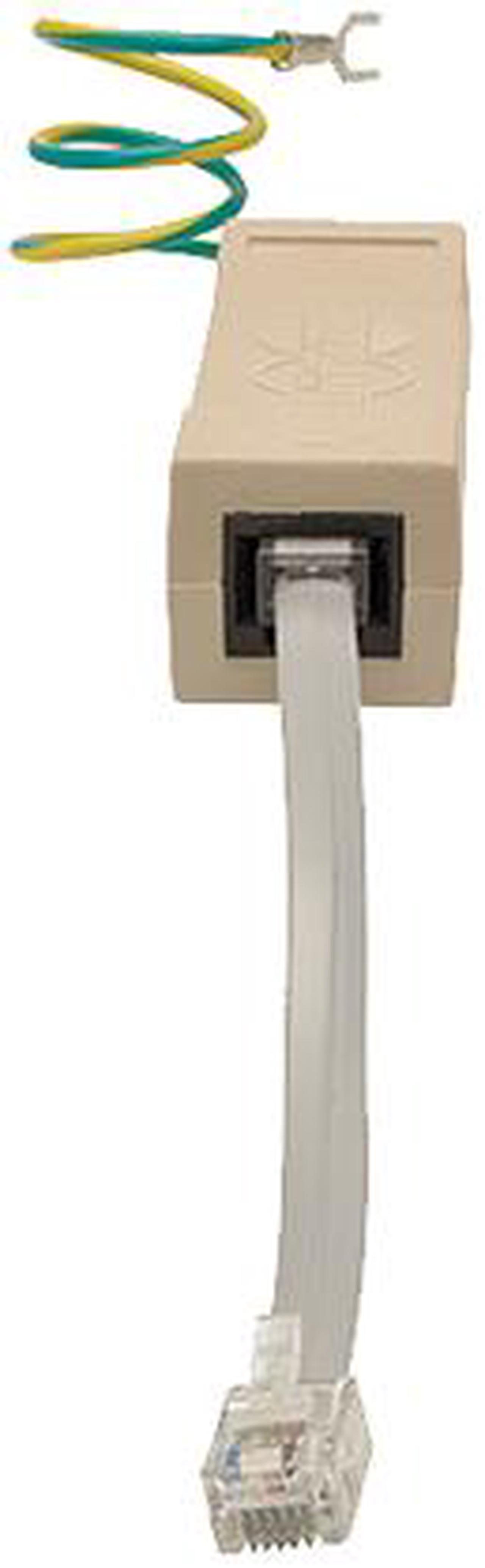 Alt view image 3 of 7 - Tripp Lite DTEL2 2-Line RJ11/RJ45 Network Surge Suppressor for Network/Phone Lines