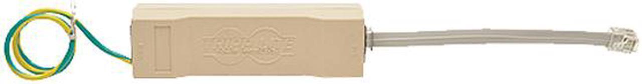 Alt view image 6 of 7 - Tripp Lite DTEL2 2-Line RJ11/RJ45 Network Surge Suppressor for Network/Phone Lines