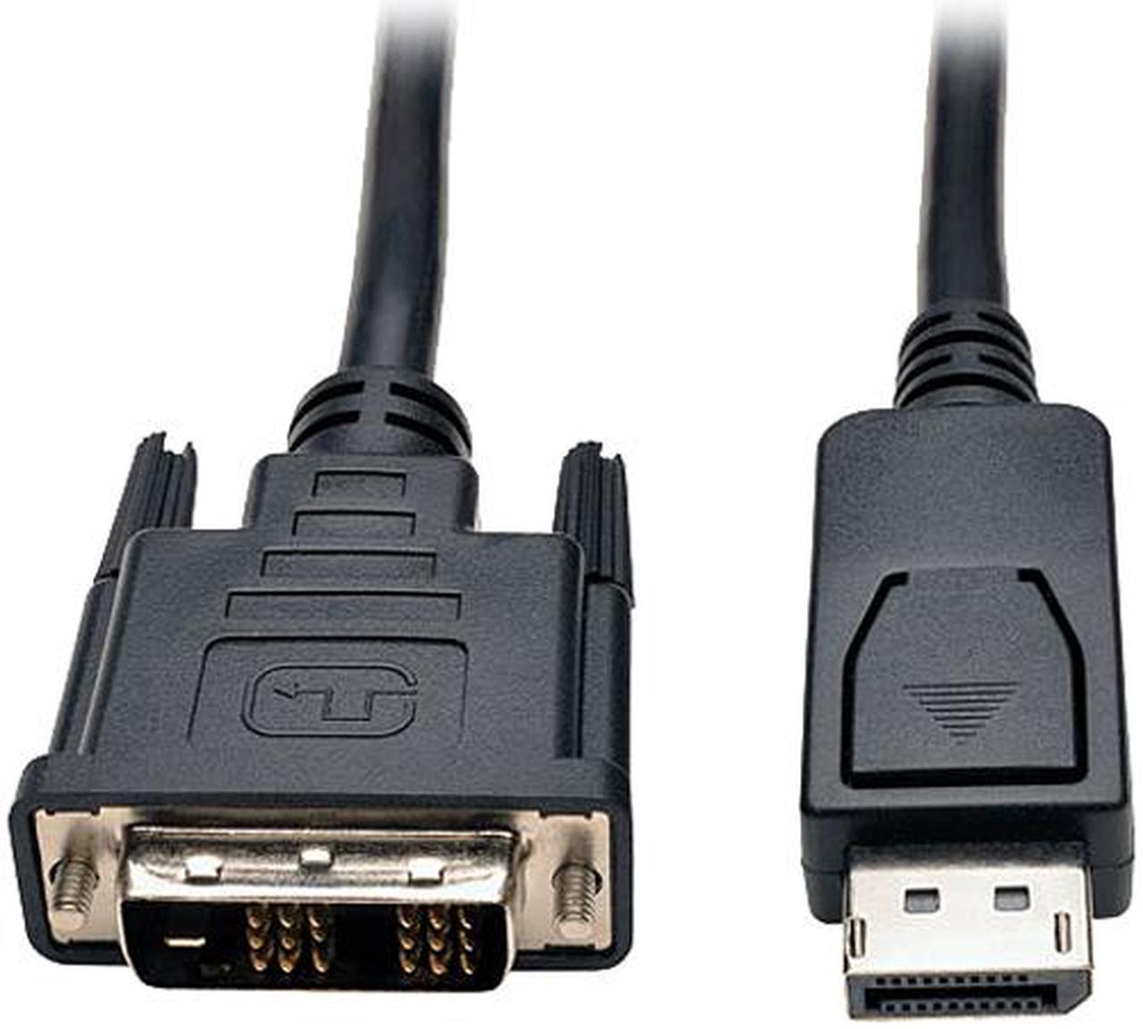 Tripp Lite DisplayPort to DVI Cable Adapter, DP with Latches, DP to DVI-D Single Link (M/M), DP2DVI, 6 ft.(P581-006)