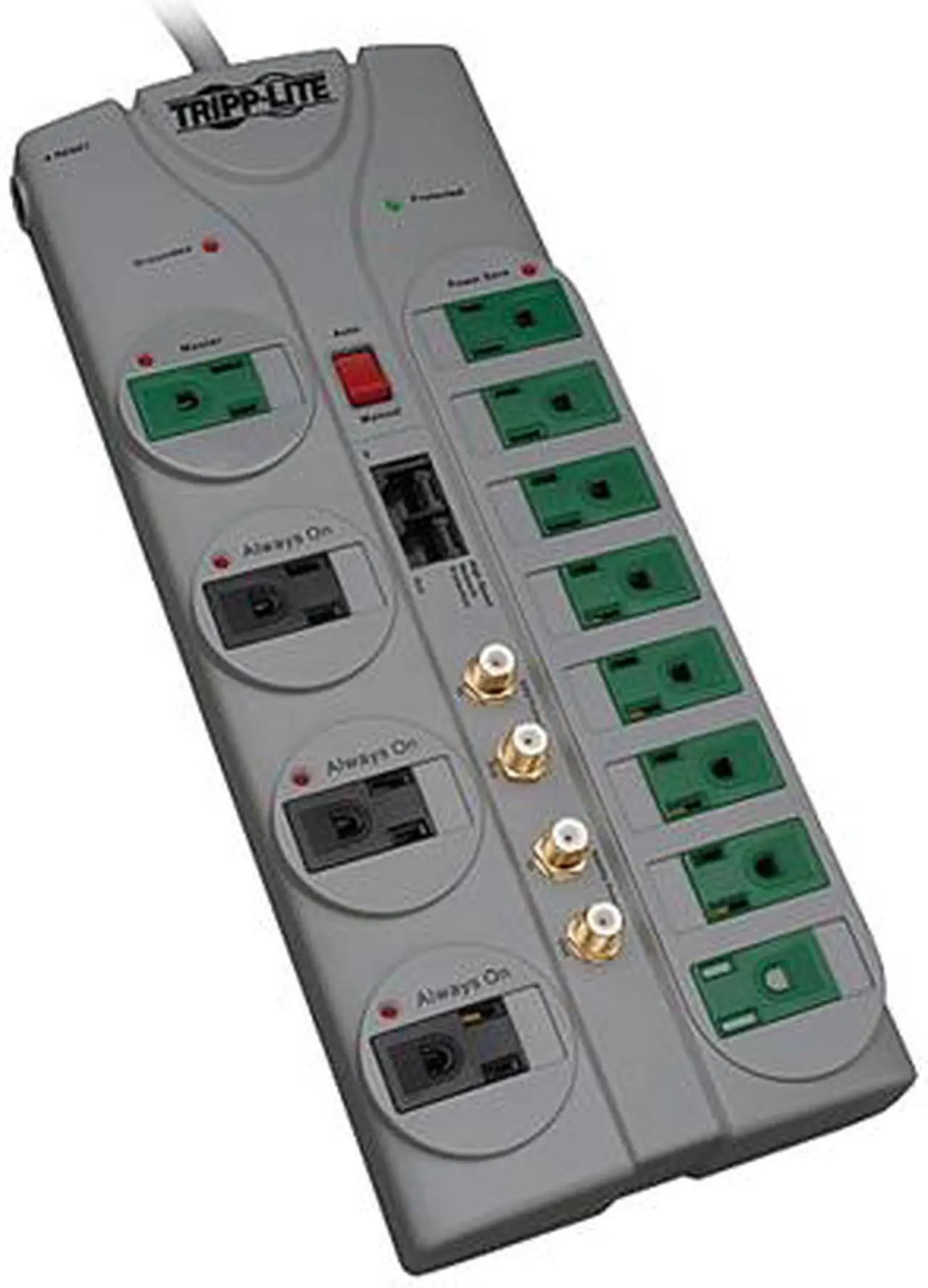 TRIPP LITE TLP1210SATG 10 ft. 12 Outlets 3600 Joules ECOSURGE Home/Business Theater Surge