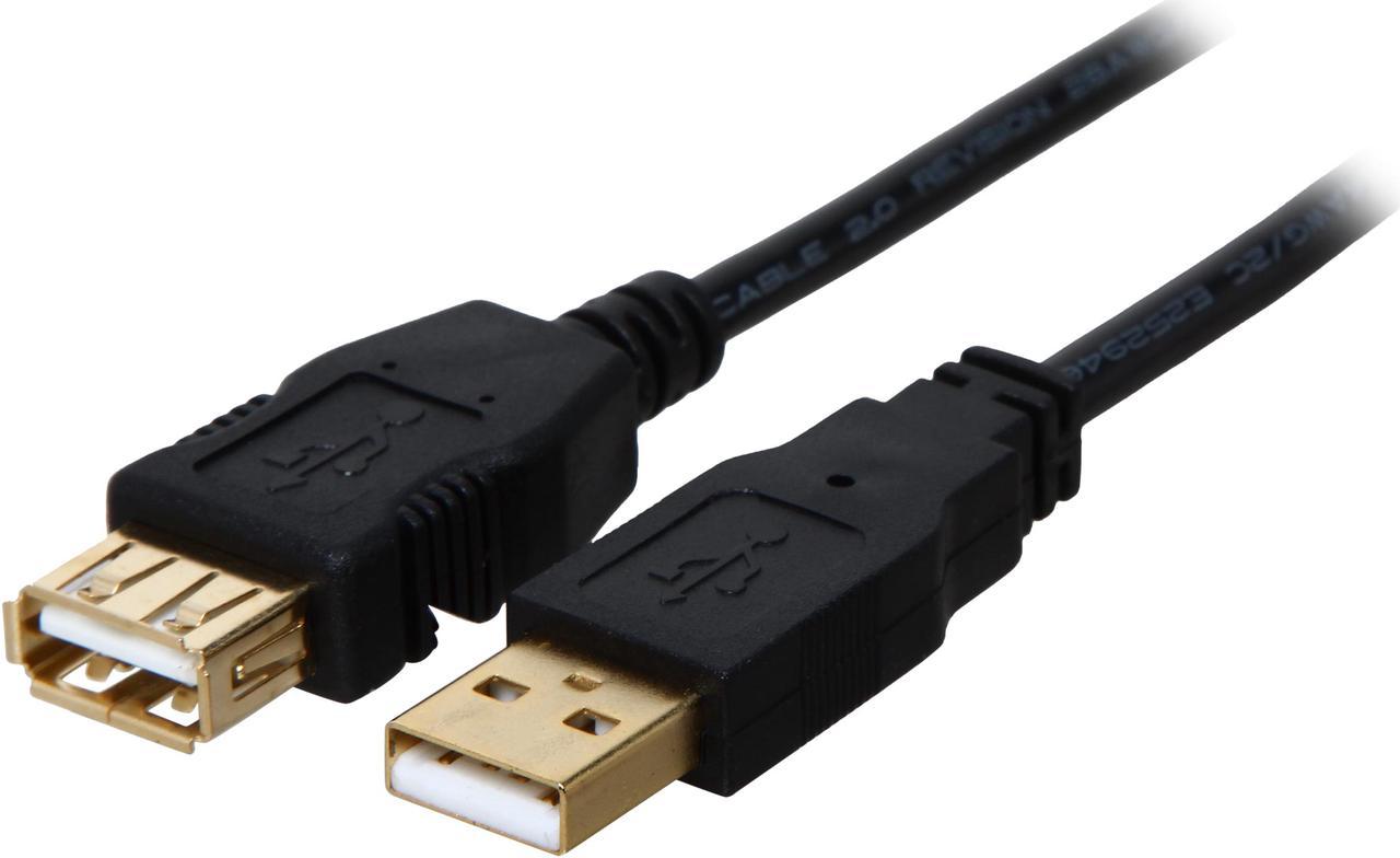 Tripp Lite U024-010 Black USB-A M/F Gold Extension Cable for USB2.0 Cable