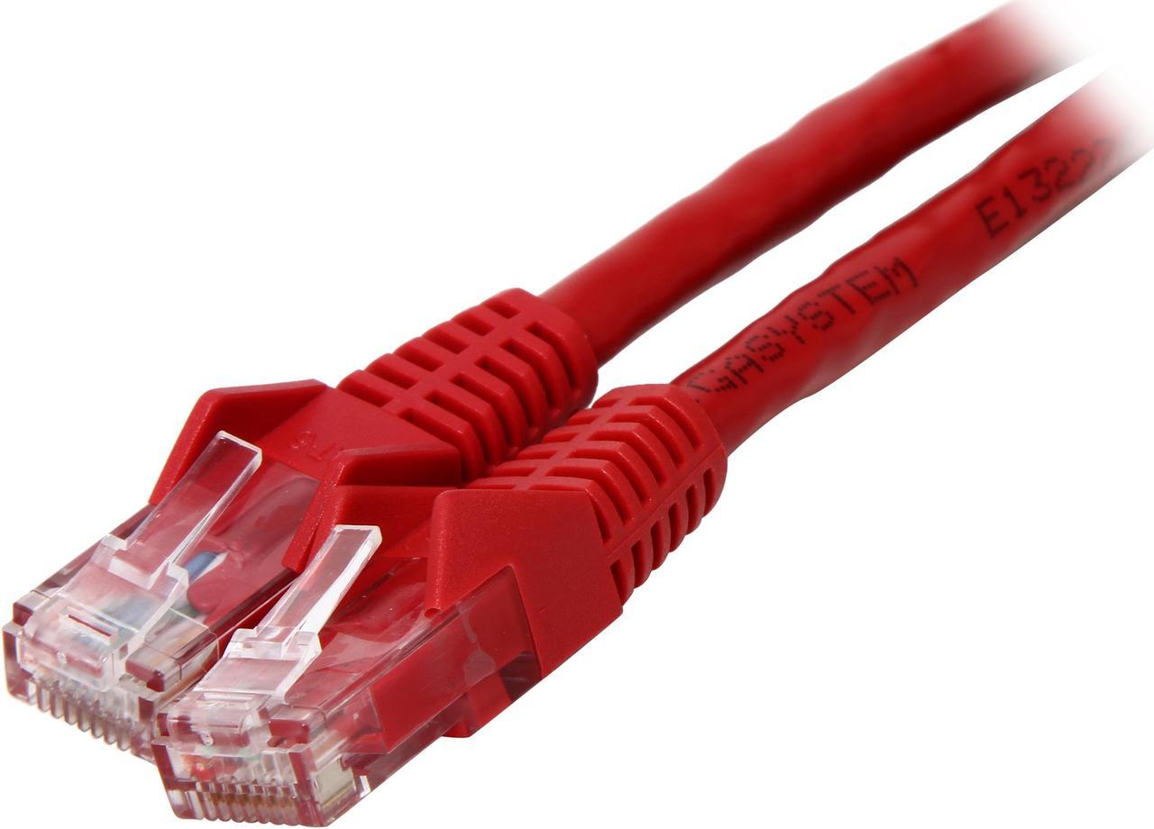 TRIPP LITE N201-002-RD 2 ft. Cat 6 Red Gigabit Snagless Molded Patch Cable