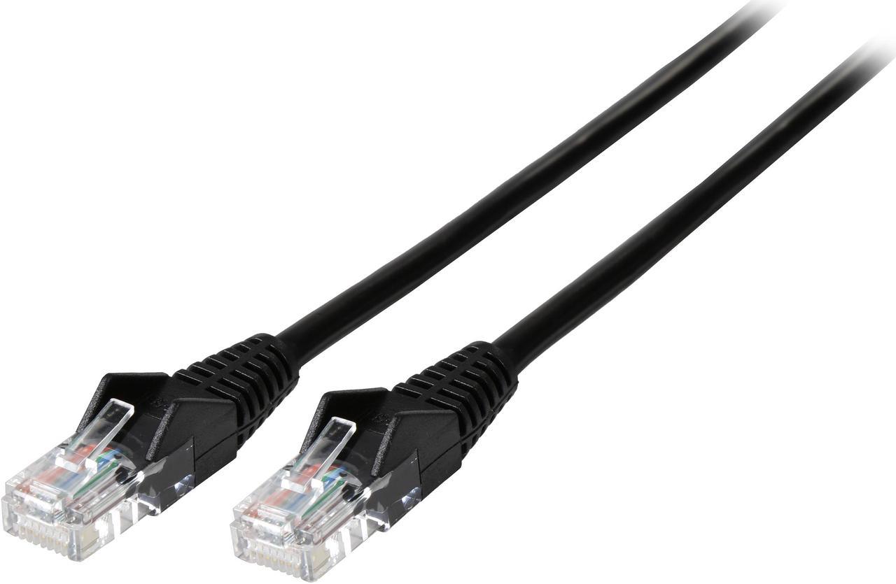 TRIPP LITE N001-006-BK 6 ft. Cat 5/5E Black 350MHz Snagless Molded Patch Cable