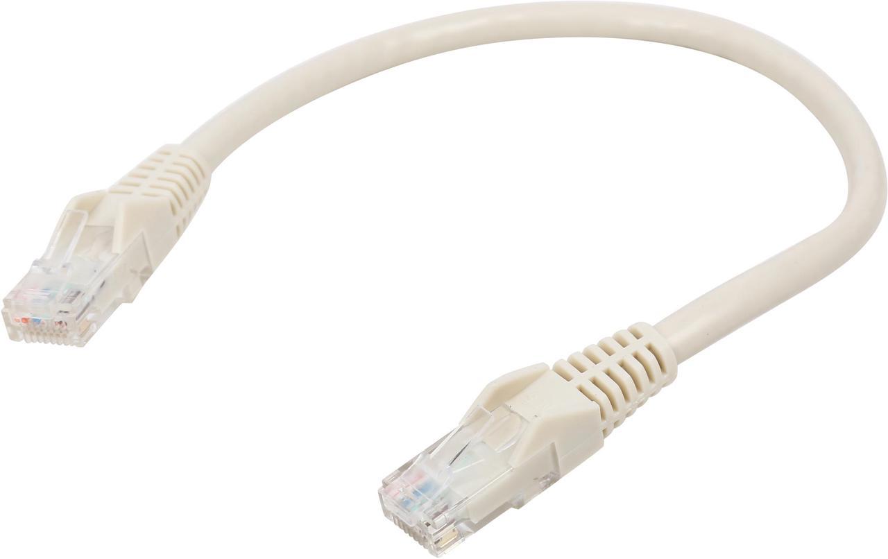 TRIPP LITE N201-001-WH 1 ft. Cat 6 White Gigabit Snagless Molded Patch Cable