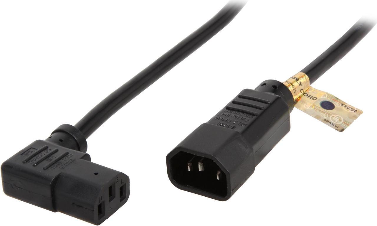 Tripp Lite Model P004-002-13LA 2 ft. AC Power Extension Cable Male to Female