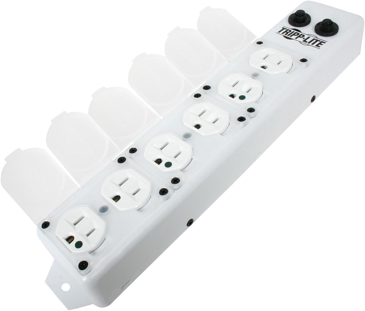 Main image of Tripp Lite Medical-Grade Power Strip; 6 15A Hospital-Grade Outlets, Safety Covers, 15 ft. Cord, For Patient-Care Vicinity – UL 1363A (PS-615-HG-OEM)