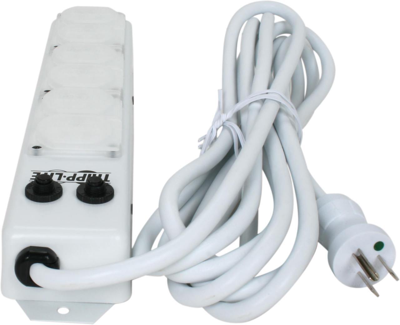 Alt view image 4 of 5 - Tripp Lite Medical-Grade Power Strip; 6 15A Hospital-Grade Outlets, Safety Covers, 15 ft. Cord, For Patient-Care Vicinity – UL 1363A (PS-615-HG-OEM)