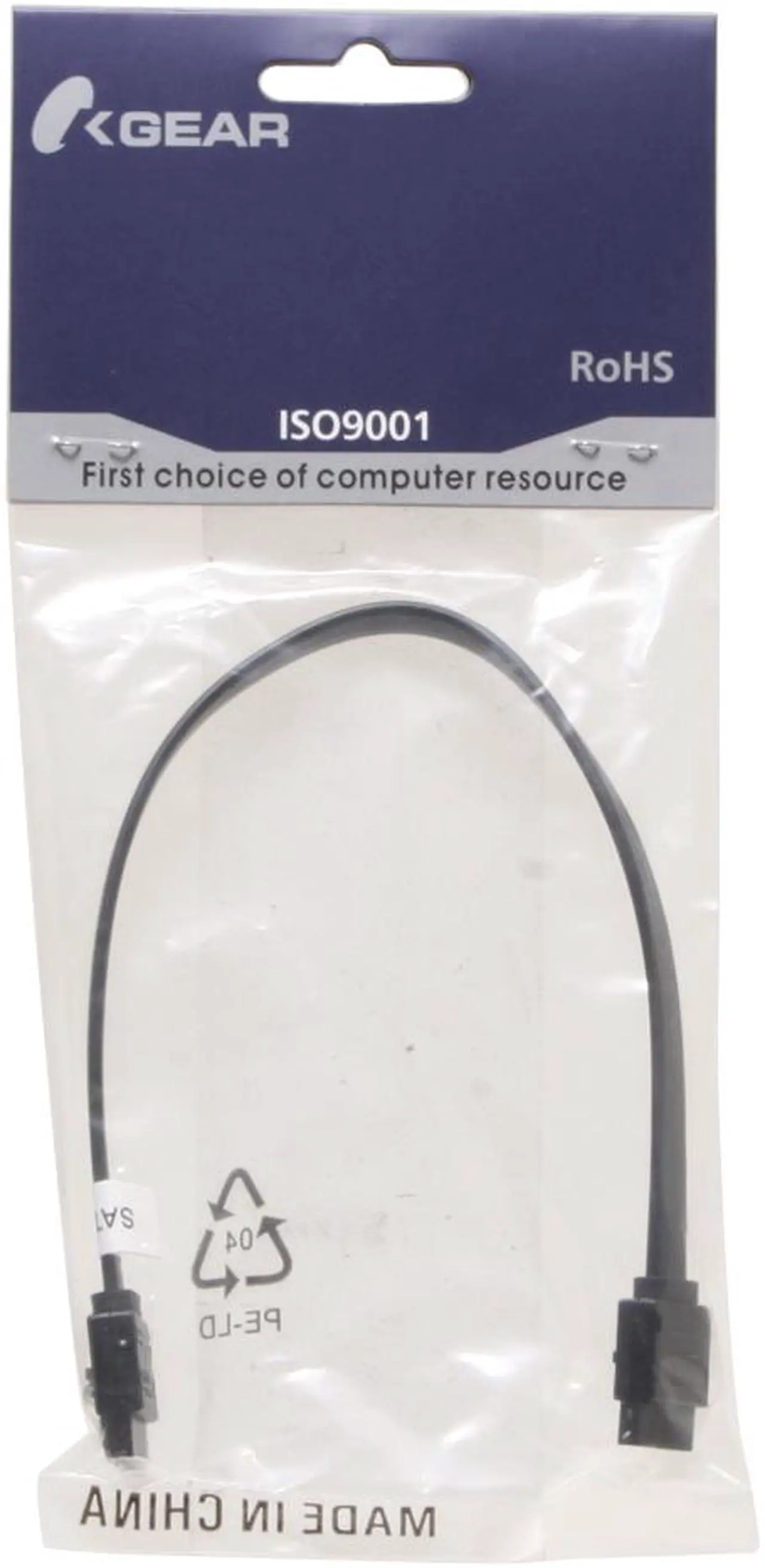 Alt view image 2 of 2 - OKGEAR 10" SATA 6Gbps Cable, Straight to Straight W/ Metal Latch, Black, Backward Compatible with 3 Gbps and 1.5 Gbps