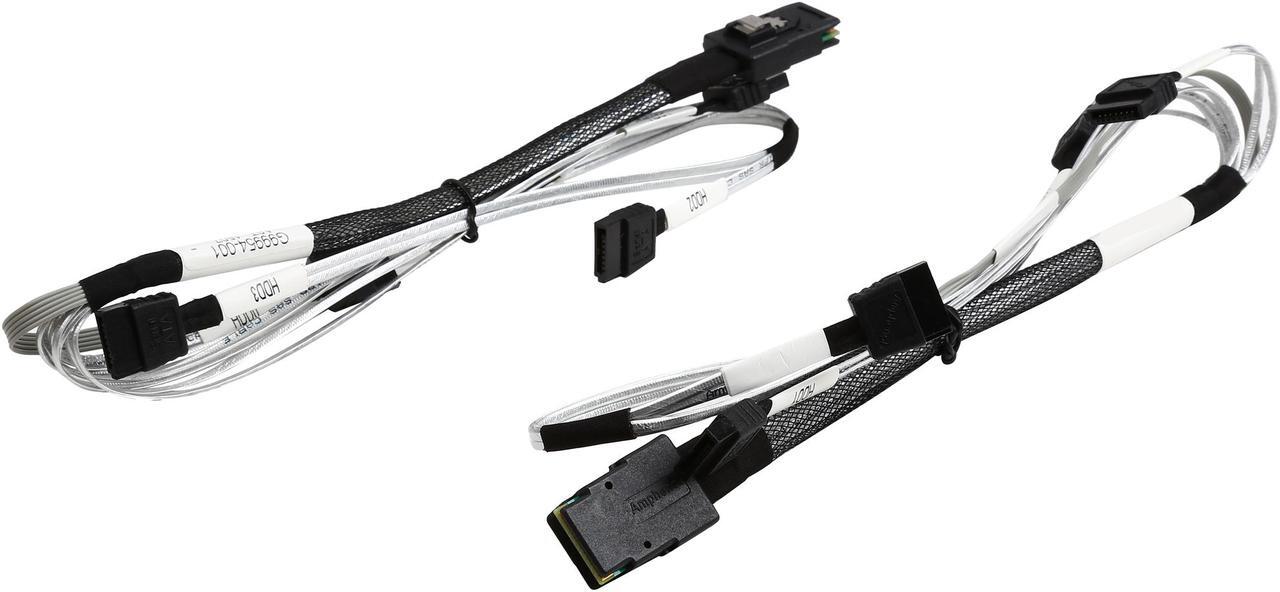 Alt view image 2 of 3 - Intel AXXE34DRVCBL SAS/SATA cable - 8087 connector fans out to 4x 7 pin connectors