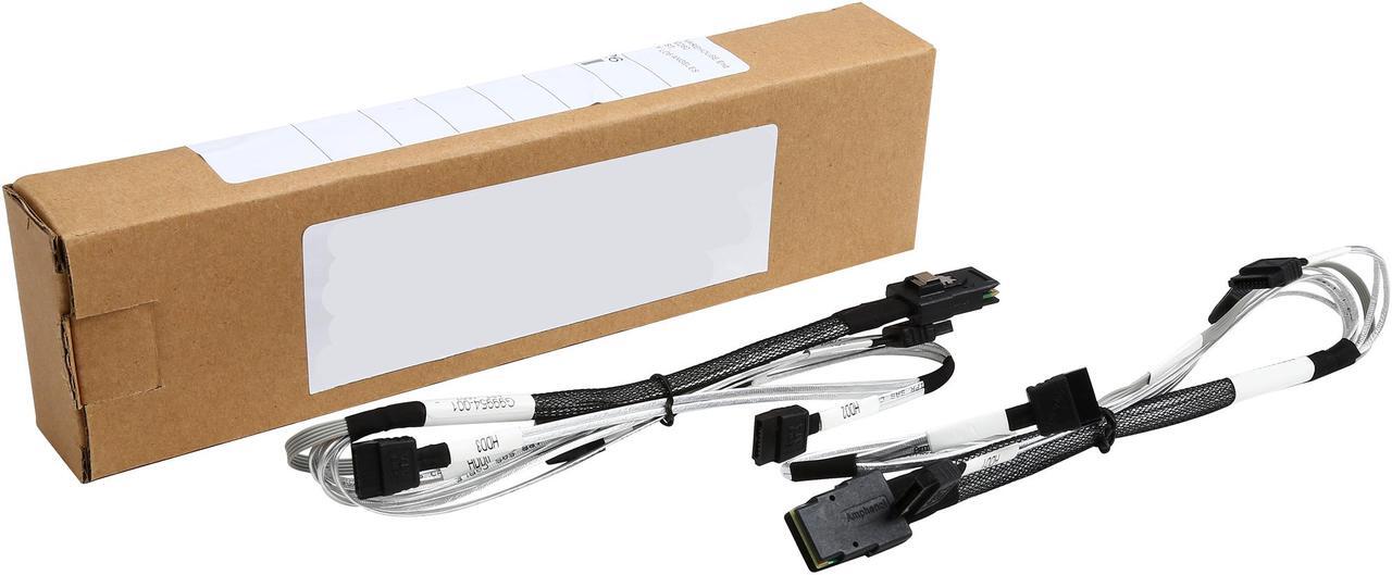 Alt view image 3 of 3 - Intel AXXE34DRVCBL SAS/SATA cable - 8087 connector fans out to 4x 7 pin connectors