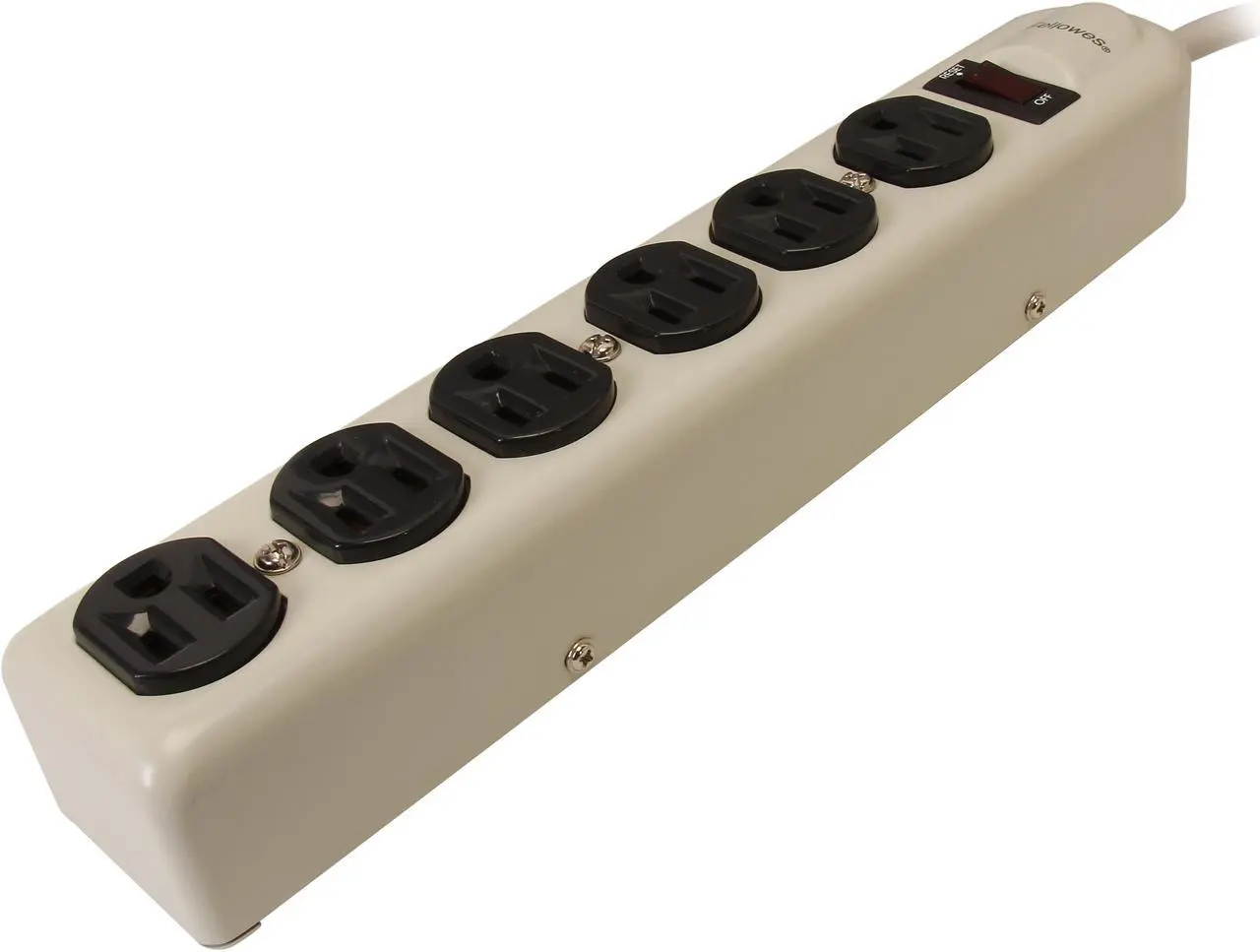 Main image of Fellowes 99027 6 Outlets Power Strip 6 ft. Cord Length