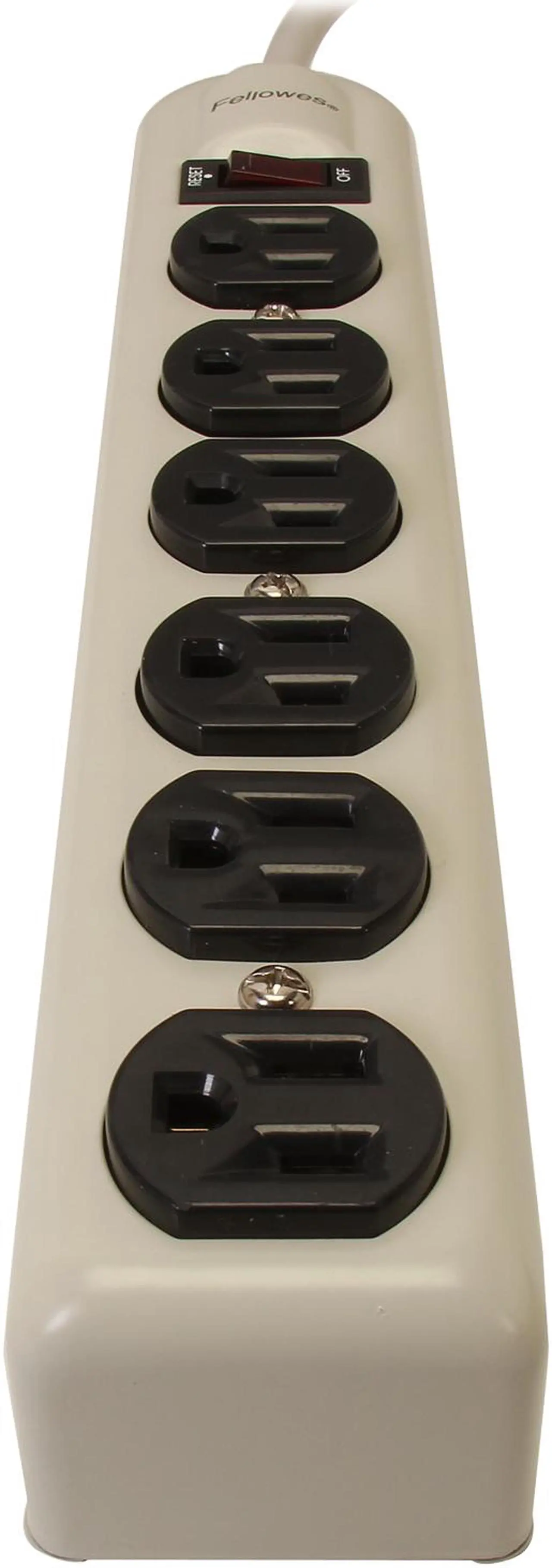 Alt view image 2 of 3 - Fellowes 99027 6 Outlets Power Strip 6 ft. Cord Length