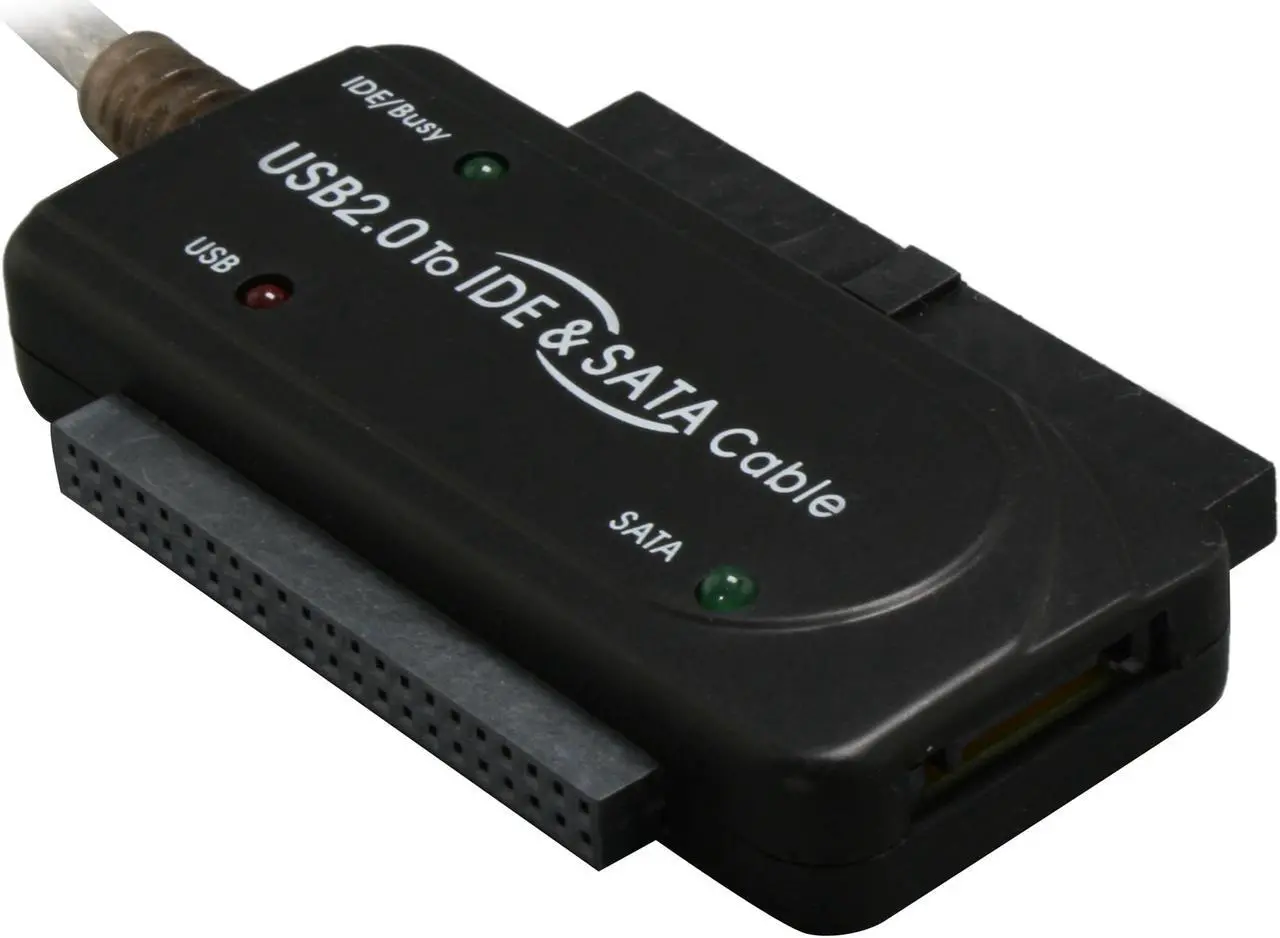 Main image of SABRENT USB-DSC5 2.5"/3.5"/5.25" SATA/IDE to USB 2.0 Converter Adapter With Power Supply & LED Activity Lights