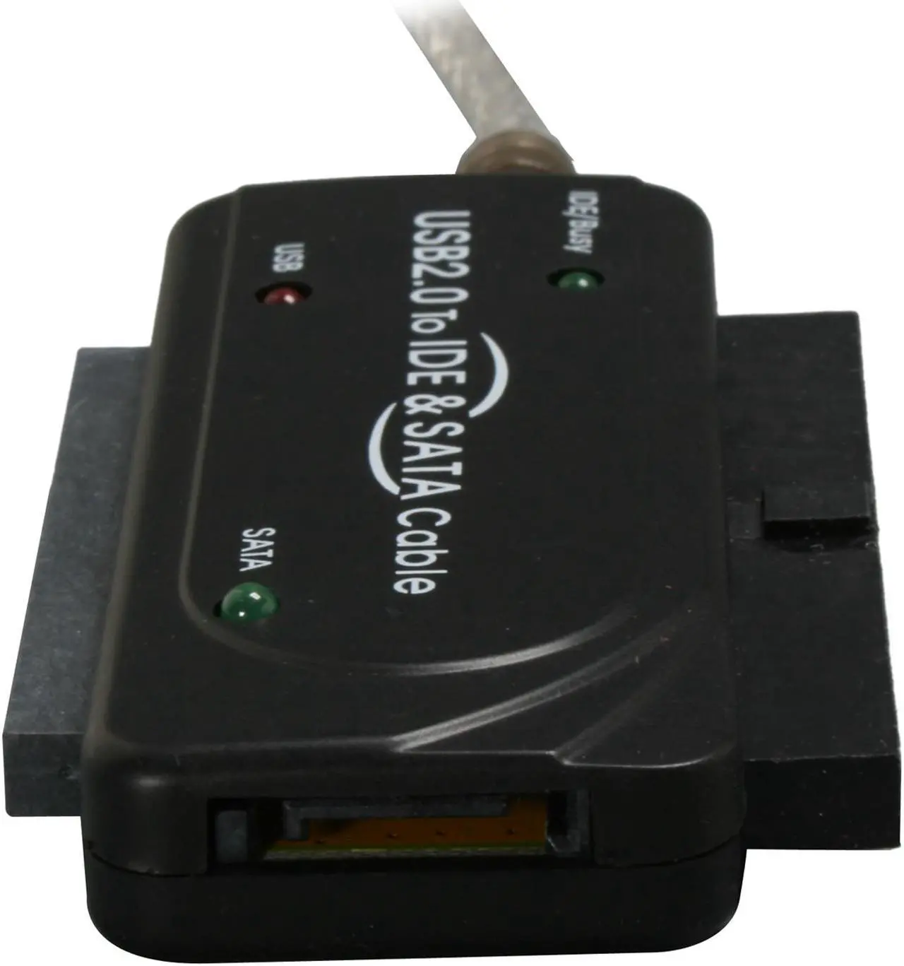 Alt view image 3 of 6 - SABRENT USB-DSC5 2.5"/3.5"/5.25" SATA/IDE to USB 2.0 Converter Adapter With Power Supply & LED Activity Lights