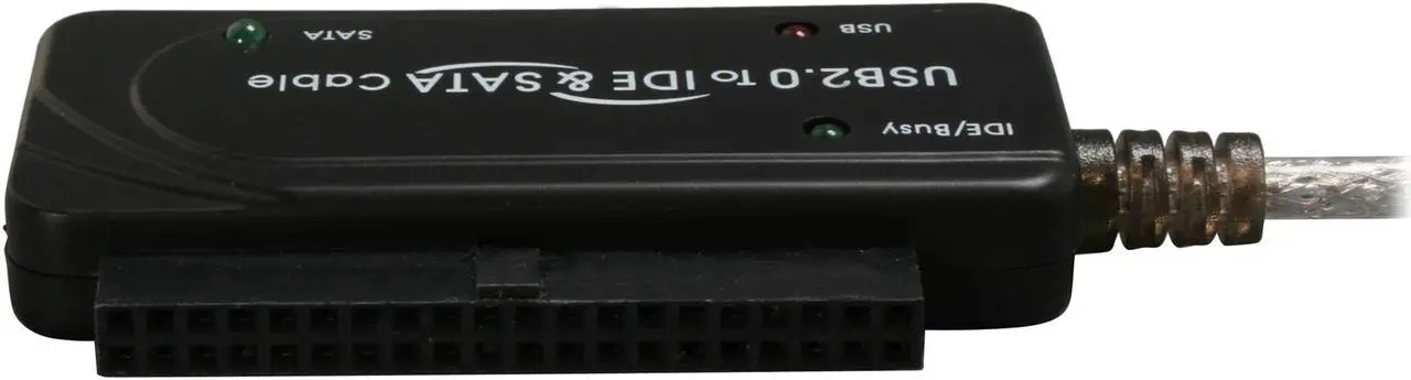Alt view image 4 of 6 - SABRENT USB-DSC5 2.5"/3.5"/5.25" SATA/IDE to USB 2.0 Converter Adapter With Power Supply & LED Activity Lights